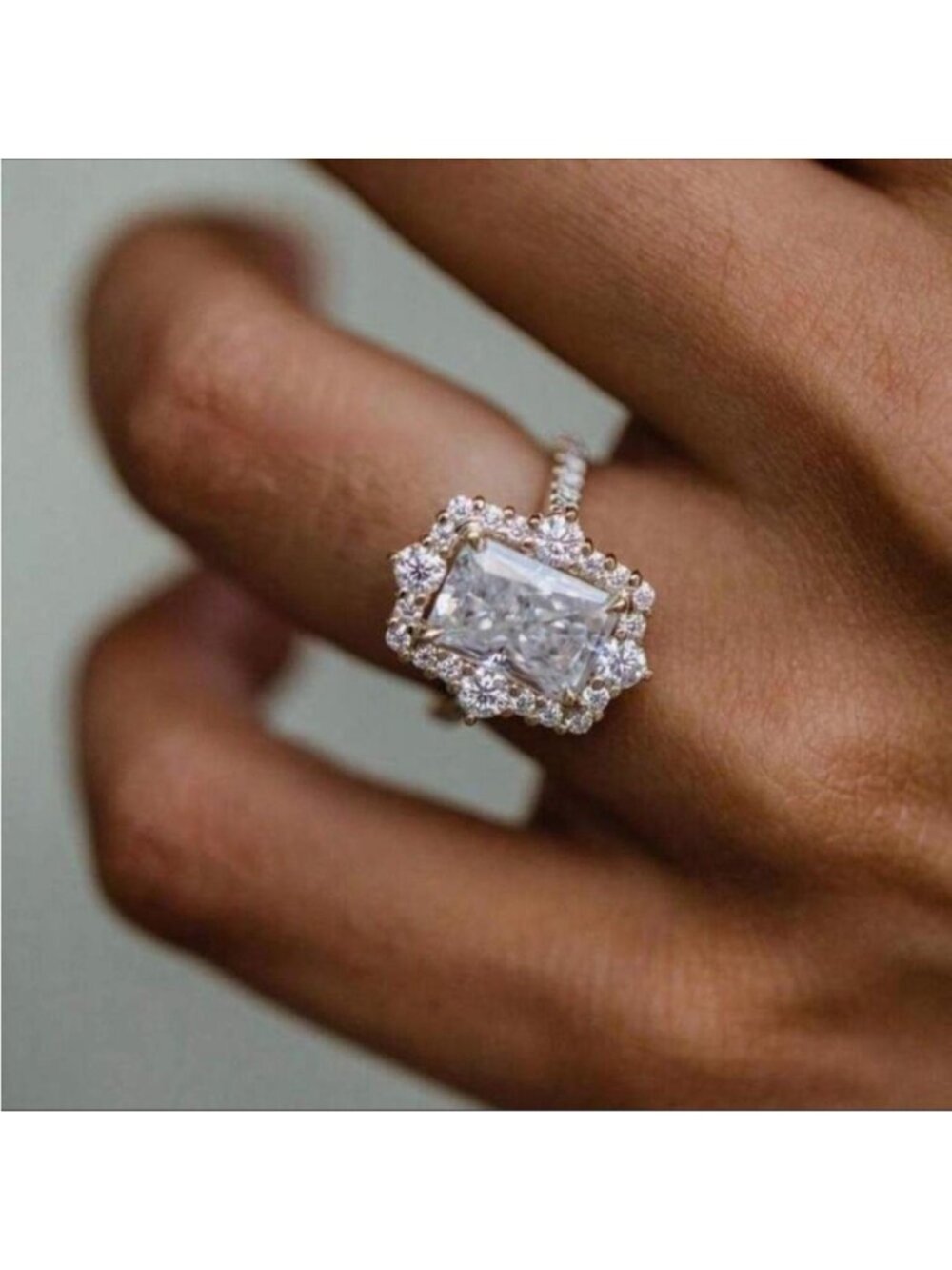 New rose gold plated ring